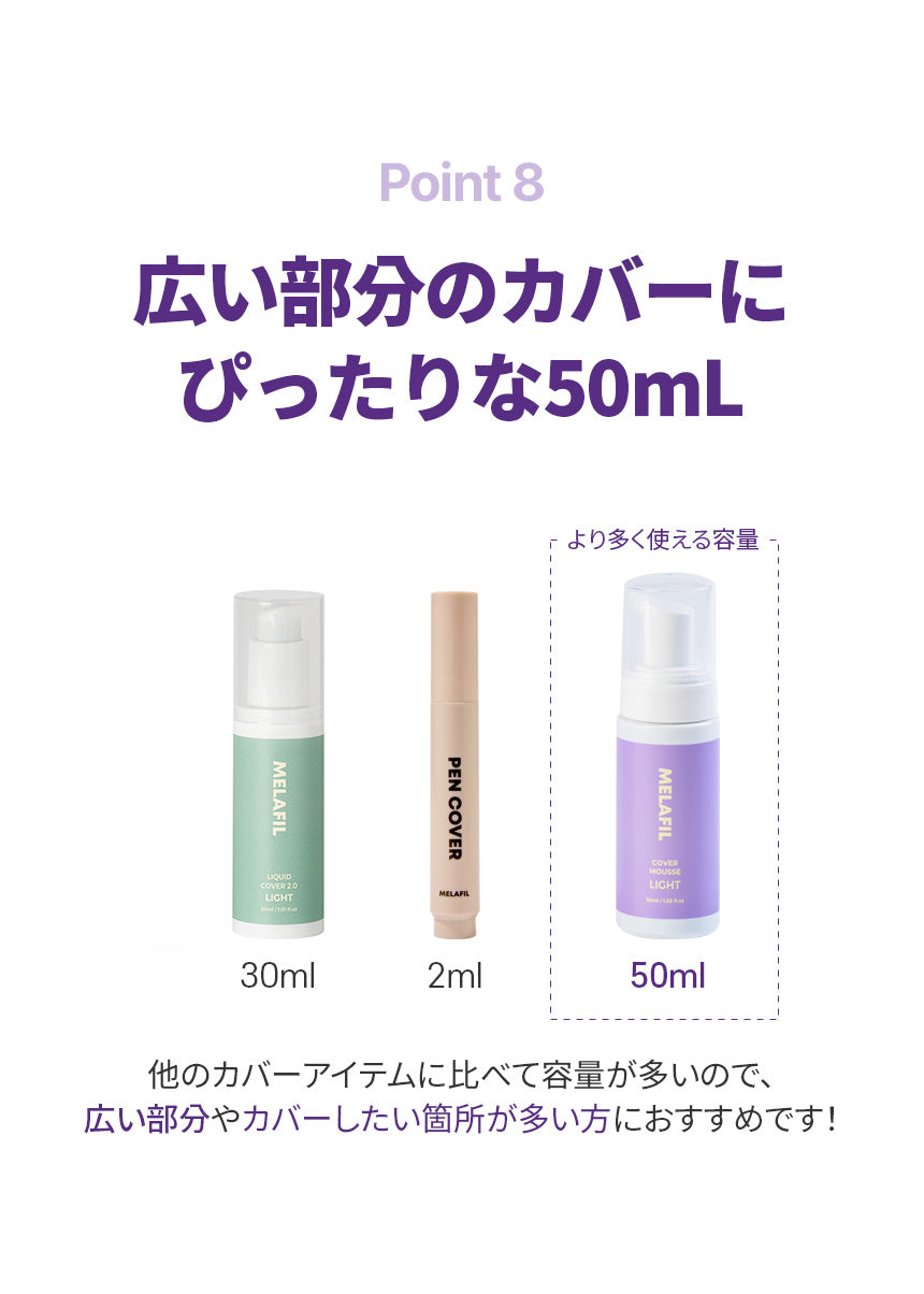 MELAFIL　ムース　カバー コンシーラー 白斑 韓国製